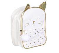 Concept Factory VO1420 Rucksack, Katze, Weiß, Freizeit, Reisen, Gepäck, Zubehör, Weiß; goldfarben, one Size, Rucksack