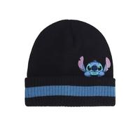 Concept One Disney Stitch Beanie Mütze Peek-A-Boo Gestreifte Winter Strickmütze mit Manschette, Mehrfarbig, Einheitsgröße, Mehrfarbig/Meereswellen (Ocean Tides), Einheitsgröße