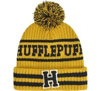 Concept One Harry Potter Beanie Mütze Hogwarts Collegiate Winter Knit Cap mit Manschette und Pom, Hufflepuff, Einheitsgröße
