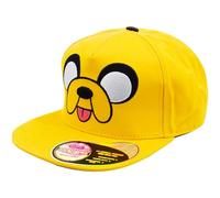 Concept One Herren Adventure Time Baseball Cap, Jake The Dog Men's Adjustable Snapback Hat with Flat Brim Baseballkappe, gelb, Einheitsgröße