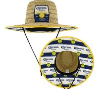 Concept One Herren Corona Strohhut mit großer Krempe Sonnenhut, Logo, Einheitsgröße