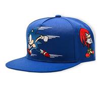 Concept One Herren Sonic The Hedgehog Erwachsene, verstellbare Snapback-Baseballmütze mit Flacher Krempe Baseballkappe, Allover Royal, Einheitsgröße