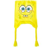 Concept One Spongebob Schwammkopf Beanie Mütze Peruanische Winter Strickmütze mit geflochtenen Quasten, Gelb, One Size, gelb, Einheitsgröße