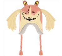 Concept One Star Wars Jar Jar Binks Beanie-Mütze, peruanische Winter-Strickmütze mit 3D-Gungan-Ohren und Quasten, mehrfarbig, Einheitsgröße, Mehrfarbig/Meereswellen (Ocean Tides), Einheitsgröße