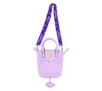 Concept One Unisex Adventure Time Tote Bag, Lumpy Space Princess Handbag with Adjustable Crossbody Shoulder Strap Mini-Tragetasche, Violett