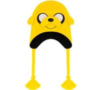 Concept One Unisex-Erwachsene Adventure Time, Jake The Dog Peruvian Winter Knit Cap with Tassels Beanie-Mütze, gelb, Einheitsgröße