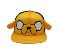 Concept One Unisex-Erwachsene Adventure Time Trucker Hat, Jake The Dog Adult Baseball Cap with Flat Brim and 3D Ears Baseballkappe, Gelb/Schwarz, Einheitsgre