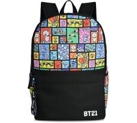 Concept One Unisex-Erwachsene Bt21 Line Friends Laptop Backpack, Computer Travel Bag for Men and Women Rucksack, Mehrfarbig/Meereswellen (Ocean Tides), Standard