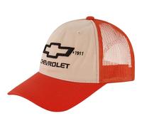 Concept One Unisex-Erwachsene Chevrolet Truck-Mütze, Logo-Netz, verstellbare Snapback gebogener Krempe Baseballkappe, Mehrfarbig/Meereswellen (Ocean Tides), Einheitsgröße