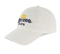 Concept One Unisex-Erwachsene Corona Extra Dad Hut, Baumwolle Baseball Cap mit gesticktem Logo, verstellbare Baseballmütze Baseballkappe, Weiss/opulenter Garten, Einheitsgröße