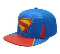 Concept One Unisex-Erwachsene Dc Comics Superman Baseball Cap Snapback Mütze mit Flacher Krempe Baseballkappe, Blau, Einheitsgre