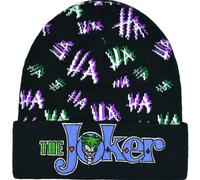 Concept One Unisex-Erwachsene Dc Comics The Joker Strickmütze Winter Skull Cap Beanie-Mütze, Schwarz, Einheitsgröße