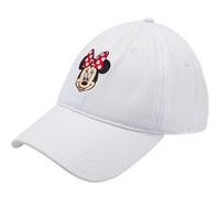Concept One Unisex-Erwachsene Disney Minnie Mouse Dad Hat, Cotton Adjustable Baseball Cap with Curved Brim Baseballkappe, Weiss/opulenter Garten, Einheitsgre