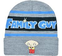 Concept One Unisex-Erwachsene Family Guy Stewie Strickmütze aus Acryl mit Bündchen Beanie-Mtze, grau meliert, Einheitsgröße