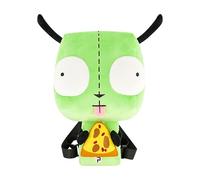 Concept One Unisex-Erwachsene Invader Zim Mini Backpack, Gir Pizza Plush Small Travel Bag Purse for Men and Women Plüsch-Rucksack, Grün, 13 Inch