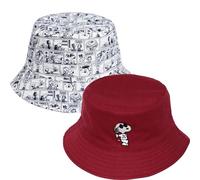 Concept One Unisex-Erwachsene Peanuts Sleeping Snoopy Corduroy Bucket Hat Schlapphut, Burgunder, Einheitsgröße