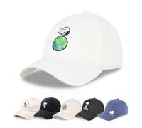 Concept One Unisex-Erwachsene Peanuts Snoopy Dad Hat, Adult Baseball Cap with Curved Brim Baseballkappe, Weiss/opulenter Garten, Einheitsgröße