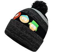 Concept One Unisex-Erwachsene South Park Strickmütze aus Acryl mit Manschette und Bommel Beanie-Mütze, Schwarz, Einheitsgröße