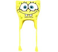 Concept One Unisex-Erwachsene Spongebob Schwammkopf, peruanisches Strick-Acryl Beanie-Mütze, Gelbe Quasten, Einheitsgre
