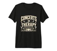 Concerts Are Therapy Rock Festival Metal Music Vibes Premium T-Shirt