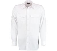 Condor Herren Langarm Pilotenhemd mit abnehmbaren Schulterklappen Koweo, Größe:39/40, Farbe:weiß