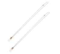 CONGARTENO 2 Stück 2 Stück Christliche Halsketten mit Glasfläschchen Anhänger Kleine Senfkorn Samen Religiöser Schmuck für Damen und Herren Inspirierende Gebetskette