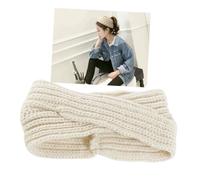 CONGARTENO 4 Stück Teiliges Gestricktes Stirnband für Damen Wärmende Kreuzgewebte headwraps in Schwarz Beige Camel und Komfortabel Vielseitig für Winter Spa Sport und Alltag Geeignet