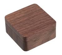 CONGARTENO Elegante Herren Manschettenknopf Box aus Schwarzem Walnussholz Kompakte Schmuckbox für Reise und Aufbewahrung Multifunktionaler Organizer für Krawattenklammern Robust und Stilvoll