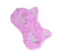 CONGARTENO Fliederfarbene Leichte Schlafmaske Aus Atmungsaktivem Plüsch Mit Einhorn Motiv Flexibler Hochelastischer Riemen Augendruckfreie Augenbinde Für Schlaf Reisen Und Arbeit