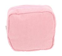 CONGARTENO Kleine Make Up Tasche aus Weichem Cordstoff Kompakte Kosmetiktasche für Damen Multifunktionaler Mini Beutel für Make Up Münzen und Hygieneartikel für Reisen und Handtasche