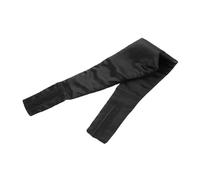 CONGARTENO Schwarze Doppellagige Schlafmaske aus Satin Weich und Flexibel Verstellbar mit Klettband Lichtblockierend für Damen und Herren für Reisen und Erholsamen Schlaf