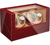 CONGRUI Uhrenbox-Aufzieher, Automatikuhren, Holz-Finish, Motormoduseinstellung, Dame Mann