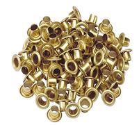 CONNEX Ösen 4,5mm Messing 100 Stück - Langlebig, Rostfrei & Stabil - Ideal für Planen, Stoffe & Bastelarbeiten/Metallösen/Einschlagösen/Befestigungsösen / COXT194182