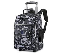 CONSIELI Trolley Rucksack mit Rollen Kinder Schulranzen Rucksäcke Multifunktionaler Schultrolley Schultaschen für Im Freien Reisen