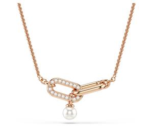 Constella Anhänger, Kristallperle, Rundschliff, Weiß, 18K Roségoldbeschichtet OS
