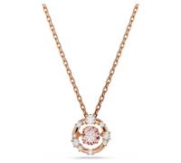 Constella Anhänger, Rundschliff, Dancing Stone, Rosa, 18K Roségoldbeschichtet OS