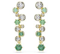 Swarovski Constella Ohrringe grün, goldfarbener plattiert
