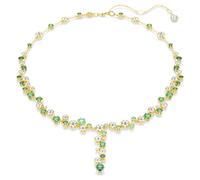 Constella Y-Halskette, Verschiedene Schliffe, Grün, Goldlegierungsschicht OS