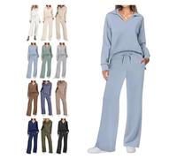 Constituent Clothing,Constituent Travel Outfit,Women's 2 Piece Sets Outfits Casual Long Sleeve Sweatsuits Sets(Sky Blue,S)