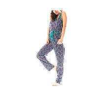 Consult-Tex Damen Schlaf Overal Jumpsuit aus Baumwolle Jersey DF020 44/46