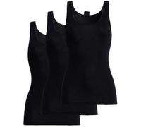 conta Damen Achselhemd Schwarz 3-er Pack - 40