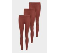 conta Damen Leggings lang 3er Pack in Farbe rosenholz Größe 38