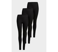 conta Damen Leggings lang 3er Pack in Farbe schwarz Größe 40