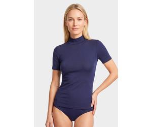conta Damen kurzarm Shirt mit Stehkragen in Farbe marine Größe 42