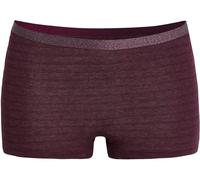 Conta Thermo Panty, bequemer Hipster mit natürlicher Baumwolle, wärmeisolierende Thermounterwäsche, Damenbekleidung, Bordeaux Geringelt, Größe: 44/XL
