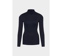 conta Damen Shirt 1/1 Arm mit Stehkragen in Farbe marine melange Größe 42