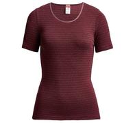 con-ta Kurzarm Shirt Thermo Damen geringelt 36 / bordeaux