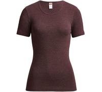 Conta Thermo Kurzarm Shirt, T-Shirt mit natürlicher Baumwolle, wärmende Unterwäsche für Damen, Rundhalsausschnitt, Damenbekleidung, in Farbe Burgund Melange, Größen: 36/XS - 50/4XL