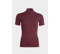 conta Damen Thermo kurzarm Shirt mit Stehkragen in Farbe bordeaux geringelt Größe 36