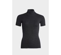 con-ta Thermo Kurzarm Shirt mit Stehkragen, geringeltes Damen T-Shirt mit natürlicher Baumwolle, wärmeisolierende Unterwäsche, Damenbekleidung, in versch. Farben, Größen: 36-50